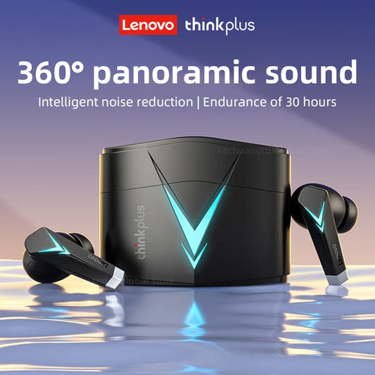 Écouteurs de jeu d'origine Lenovo LP6 TWS, suppression du bruit, écouteurs sans fil, musique hi-fi, Bluetooth